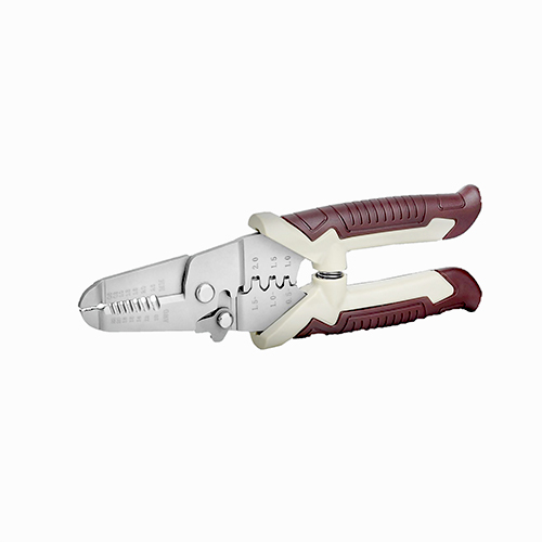  7" multifunctional electrician pliers with wire cutting, wire crimping & wire stripping function